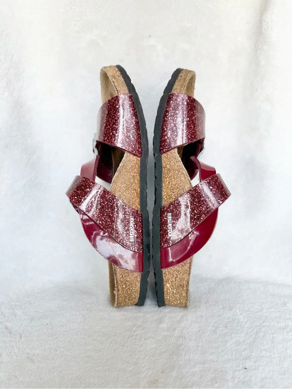 Birkenstock SALINA Burgundy Kids Sandal Cosmic Sparcle Mix Size EU 33 L2  Girl.